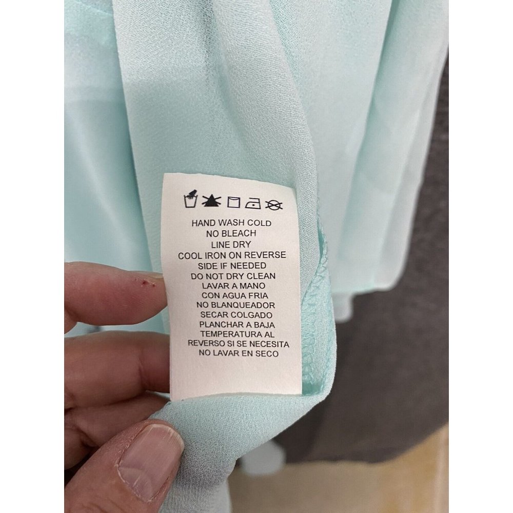 R&M Richards mint green 2 piece hi-low sz 14 NWT* USA - Picture 9 of 10